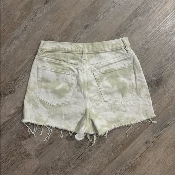 Pacsun Ultra High Rise Tie Dye Denim Shorts - Picture 4 of 7